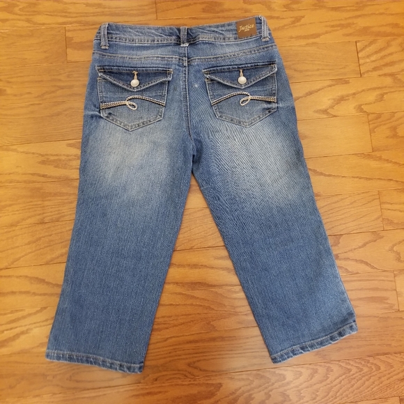 Justice denim capri pants. - Picture 3 of 5